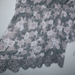 Knox Rose  L V-Neck Mauve Gray Roses Dress Photo 8