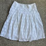 Rafaella  White Textured A-Line Skirt Bridal Bachelorette Party Neutral Summer Photo 0