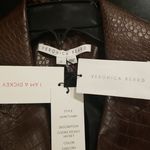 Veronica Beard 💕💕 Cooke Vegan-Leather Dickey Jacket ~ Chicory Brown 2 NWT Photo 14