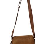 Polo Ralph Lauren Vintage Distressed Brown Leather Saddle Crossbody Purse Photo 1