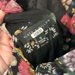 Slate + Willow Black floral sleeveless layered plunge mini dress Small garden Photo 4