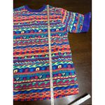 Westbound Vintage  Colorful Print Top Women M 80s Grunge Nostalgia Fresh Prince Photo 4