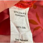 CAbi True Love Tank Top #672 Women's X-Small Sleeveless Floral 100% Silk Pleated Photo 8