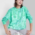 Wild Fable blue green tie dye crew neck Photo 0