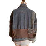 Y2K MECCA FEMME DENIM
JACKET BOHO CONTRASTING FABRIC PUFF SLEEVE ARTSY Blue Size 3X Photo 2