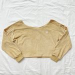 Adidas Originals Velour Off the Shoulder Sweatshirt Photo 6