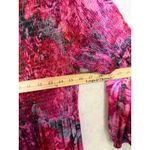 Soft Surroundings  Beunissima‎ Smoked Maxi Dress Long Sleeve Floral Pink Purple Photo 3