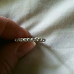 Rhinestone v shaped band Silver Photo 3