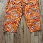 Marsh Landing  11 Orange Floral Wide Leg Pants.  Size 22W Photo 2