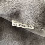 Vintage Berman’s Gray Leather Jacket Coat Fur Lining Sz 16 70’s 80’s Fits Sz M Photo 5