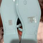 Tory Burch NIB AUTH Roxanne Logo Jelly Slip On Sandals In Island Blue Sz 6 Photo 1