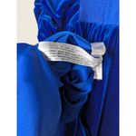 Bershka  blue velour mini dress US Small Photo 3