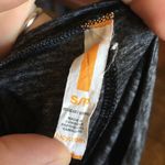 Lucy S heathered gray/charcoal knit shirt sleeve workout crop top Gray Photo 2