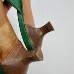 BOSS Hugo Boss Kelly Green Snip Toe Kitten Heel Mule Shoes Euro Size 36 (US 6) Photo 5