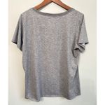 Nike  Dri Fit T Shirt Womens XL Athletic Gray Heather Short Sleeve  Pink Swoosh Photo 4