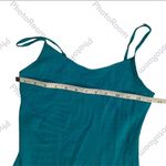 Arizona Jeans Teal Adjustable Spaghetti Strap Bodycon Tank Top Size Small Photo 3