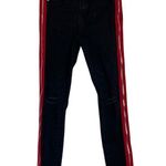BLANK NYC The Rivington Black High-Rise Zippered Leg Jeans Tuxedo Stripe Size 25 Photo 2