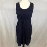 Valerie Bertinelli  navy cotton lace dress size 10 Photo 1