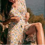 Sézane Sezane Maelya Floral Wrap Dress White Colorful Size 38 / 6 Photo 4