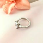 Princess Ring, Size 9 Silver Photo 2