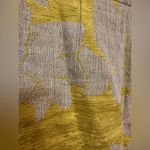 ZARA  Basic gold tan linen blend floral mini skirt Photo 2