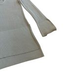 Free People  Light Teal Blue Long Tunic Sweater Criss Cross Stretch Large Women's Photo 4