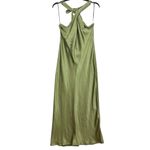Petal and Pup NWOT Olive Green Satin Grasie Midi Dress S 6 Photo 2