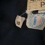 VINTAGE women's navy shirt dress Blue Size 10P Photo 6