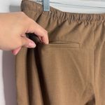 Loft  Sawyer Pull On Pants in Heathered Brushed Flannel Brown Size Large Casual Photo 7