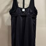 Lands End Chlorine Resistant Tummy Control Square Neck Swim Dress 20W Black Photo 12