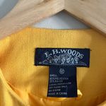 Vintage Mod Cropped Blazer Yellow Swing Jacket Statement Buttons Size 10 Photo 2