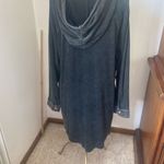 Doe & Rae thermal hooded dress with distressed detail and pockets Photo 6