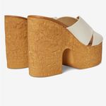Steve Madden NWT Saffron Cork Platform Sandal in Bone Leather 9M Photo 4