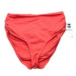 Anne cole  Bikini Bottom Convertible High Waist Shirred Juicy Coral Pink 18W Photo 2