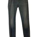 Rag and Bone Women's Button Fly Skinny Leg Jean Black Size 32 FLAW Classic Dark Photo 0