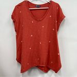 Democracy  women’s medium Shirt celestial moon stars v-neck Photo 0