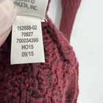 Athleta Cypress Burgundy Merino Wool Blend Textured Sweater Size small #152688 Photo 4