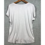 J.Jill Pure Embroidered Top M Petite Gray Floral Short Sleeve Casual Photo 4