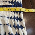 Gracia  sleeveless mini dress Polka dot pleated Blue & cream Lined Size L Lined Photo 8