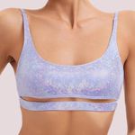 NWT Iridescent Lavender Holographic Rave Top Photo 0