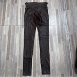 Spanx Faux Leather Snakeskin Leggings in Brown Snakeskin Women's Small Photo 8