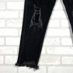 SO Women's  High Rise Mom Jean Distressed Black Raw Hem Size 3 | 26W‎ Photo 1