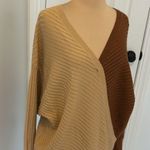 Amur Samira Two Tone Overlap Wool Sweater Dress Size XS Photo 6