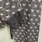 Pink Victorias Secret Dog Logo Printed Comfy Lounge Jogger Small Gray Black AOP Photo 3