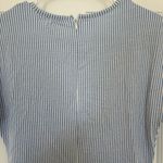 Michael Kors Michael by blue and white striped dress with front tie Photo 9