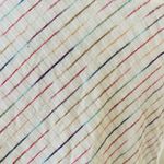 Maeve  Leila Wrap Top Cream with color stripes Size Large Photo 9