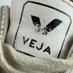 VEJA  Esplar Women's White Leather Logo Low Top Lace Up Athletic Sneakers Shoes 9 Photo 5