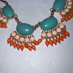 J.Crew  COLORFUL GLASS & CRYSTAL DRAMATIC RUNWAY NECKLACE Photo 8
