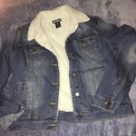 Hot Topic Denim Sherpa Jacket Photo 0