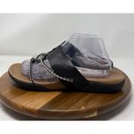 Merrell  Amber Black Leather‎ Braided Strap Sandals Women's US 10 Thong Photo 5